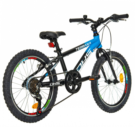 Bicicleta copii 20" DHS Terrana 2023, cadru aluminiu, manete RevoShift, frane V-Brake, 6 viteze, varsta 7-10 ani [2]