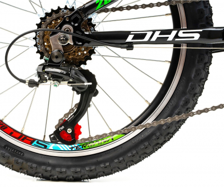 Bicicleta copii 20" DHS Terrana 2023, cadru aluminiu, manete RevoShift, frane V-Brake, 6 viteze, varsta 7-10 ani [5]