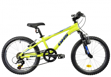Bicicleta copii 20" DHS Terrana 2023, cadru aluminiu, manete RevoShift, frane V-Brake, 6 viteze, varsta 7-10 ani [1]