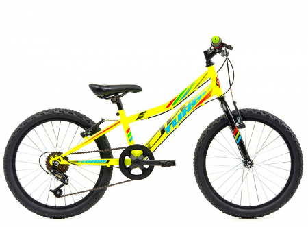 Bicicleta copii 20" DHS Turbo 200, cadru otel, frane V-Brake, 6 viteze, varsta 7-10 ani [1]