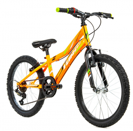 20" (varsta 7-10 ani) - Bicicleta copii 20" DHS Turbo 200, cadru otel, frane V-Brake, 6 viteze, varsta 7-10 ani