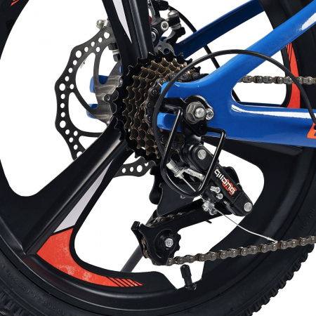 Bicicleta copii 20" MTB-HT CARPAT C20343, jante magneziu, cadru aluminiu 8.5", 7 viteze, varsta 7-10 ani [5]