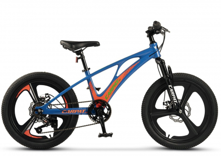 Bicicleta copii 20" MTB-HT CARPAT C20343, jante magneziu, cadru aluminiu 8.5", 7 viteze, varsta 7-10 ani [1]
