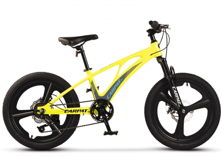 Bicicleta copii 20" MTB-HT CARPAT C20343, jante magneziu, cadru aluminiu 8.5", 7 viteze, varsta 7-10 ani [2]