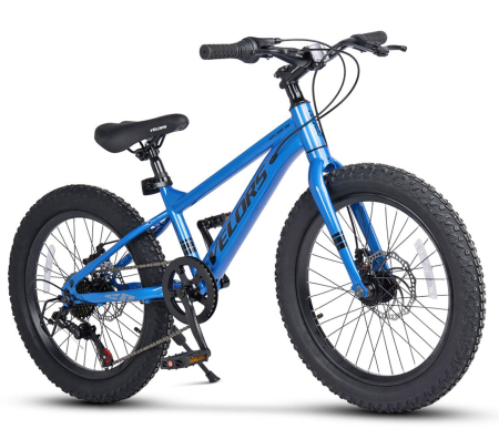 20" (varsta 7-10 ani) - Bicicleta copii 20" MTB-HT VELORS BigOne 2.0, cadru otel 8.5", manete revoshift, frane disc, 7 viteze, varsta 7-10 ani 