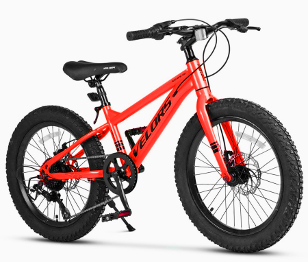 20" (varsta 7-10 ani) - Bicicleta copii 20" MTB-HT VELORS BigOne 2.0, cadru otel 8.5", manete revoshift, frane disc, 7 viteze, varsta 7-10 ani 