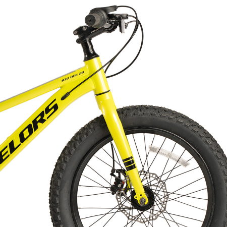 Bicicleta copii 20" MTB-HT VELORS BigOne 2.0, cadru otel 8.5", manete revoshift, frane disc, 7 viteze, varsta 7-10 ani  [4]