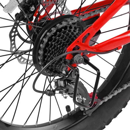 Bicicleta copii 20" MTB-HT VELORS BigOne 2.0, cadru otel 8.5", manete revoshift, frane disc, 7 viteze, varsta 7-10 ani  [8]