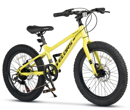 20" (varsta 7-10 ani) - Bicicleta copii 20" MTB-HT VELORS BigOne 2.0, cadru otel 8.5", manete revoshift, frane disc, 7 viteze, varsta 7-10 ani 