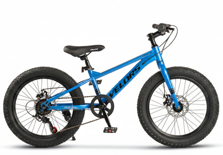 Bicicleta copii 20" MTB-HT VELORS BigOne 2.0, cadru otel 8.5", manete revoshift, frane disc, 7 viteze, varsta 7-10 ani  [1]