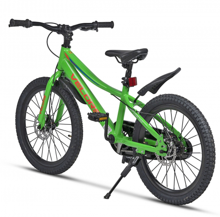 Bicicleta copii 20" VELORS 20345, frane disc, single speed, gri/portocaliu, varsta 7-10 ani [2]