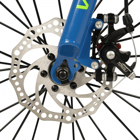 Bicicleta copii 20" VELORS 20345, frane disc, single speed, gri/portocaliu, varsta 7-10 ani [4]