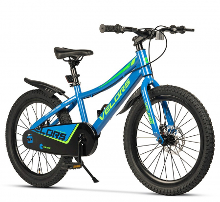 20" (varsta 7-10 ani) - Bicicleta copii 20" VELORS 20345, frane disc, single speed, gri/portocaliu, varsta 7-10 ani