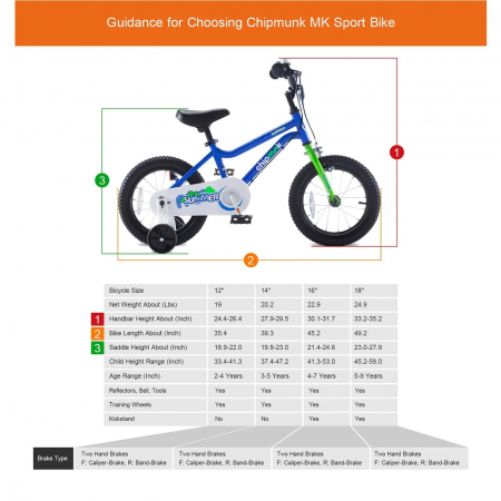Bicicleta copii 14" ROYAL BABY ChipMunk Summer CMO1401C, albastru, varsta 3-5 ani [6]