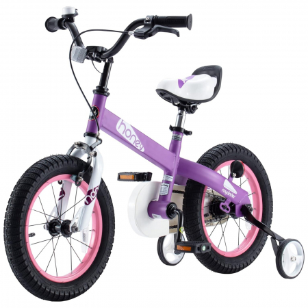 Bicicleta copii 14" ROYAL BABY Honey, mov, varsta 3-5 ani [2]