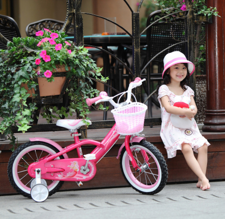 Bicicleta copii 14" ROYAL BABY Mermaid, roz, varsta 3-5 ani [6]