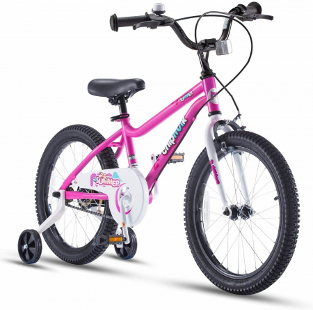 16" (varsta 4-6 ani) - Bicicleta copii 16" ROYAL BABY ChipMunk Summer, fucsia, varsta 4-6 ani