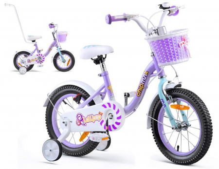 Bicicleta copii 16" ROYAL BABY ChipMunk Lalipop CMO1602C, mov, varsta 4-6 ani [2]