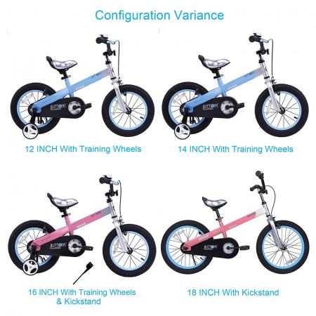 Bicicleta copii 16" ROYAL BABY Buttons, albastru, varsta 4-6 ani [9]