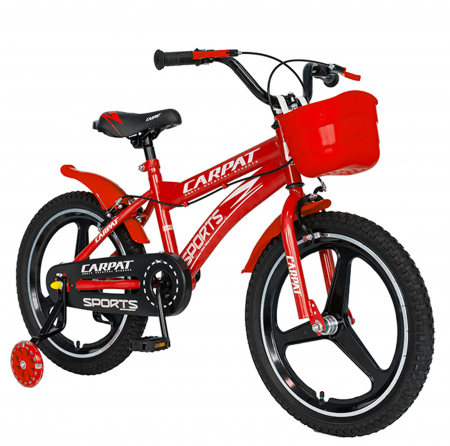 18" (varsta 5-7 ani) - Bicicleta copii 18" CARPAT Sports C1800, jante magneziu, cadru otel, frane V-Brake, varsta 5-7 ani