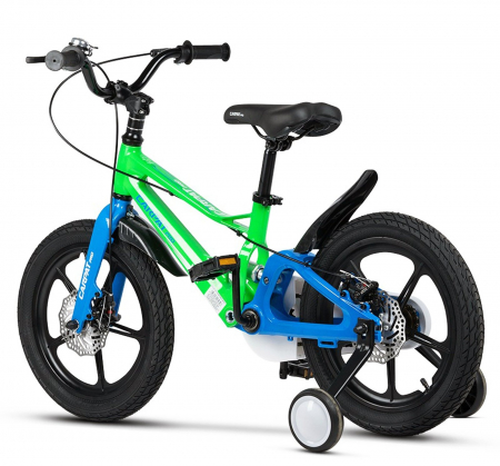 Bicicleta copii 18" CARPAT Pro 18144, cadru aluminiu full-suspension, jante magneziu, frane disc, varsta 5-7 ani [2]