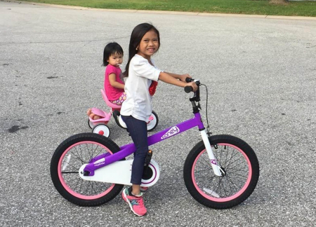 Bicicleta copii 18" ROYAL BABY Honey, mov, varsta 5-7 ani [8]