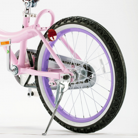 Bicicleta copii 18" ROYAL BABY  Jenny, alb/roz, varsta 5-7 ani [5]