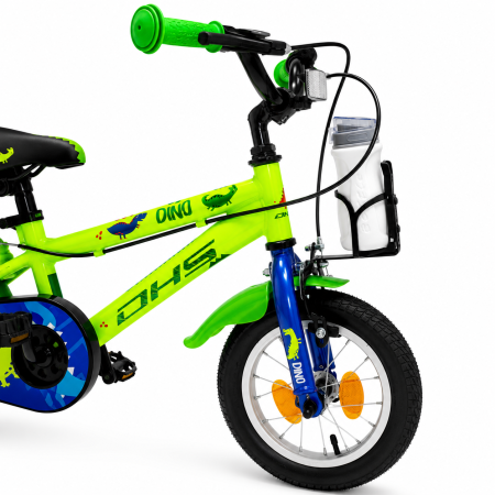 Bicicleta Copii DHS Dino - 12 Inch, Verde [3]