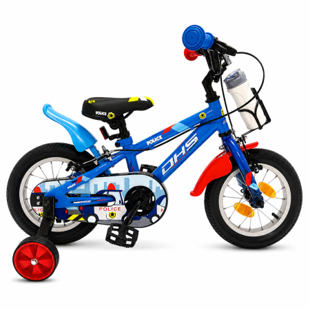 BICICLETE - Bicicleta Copii DHS Police - 12 Inch, Albastru