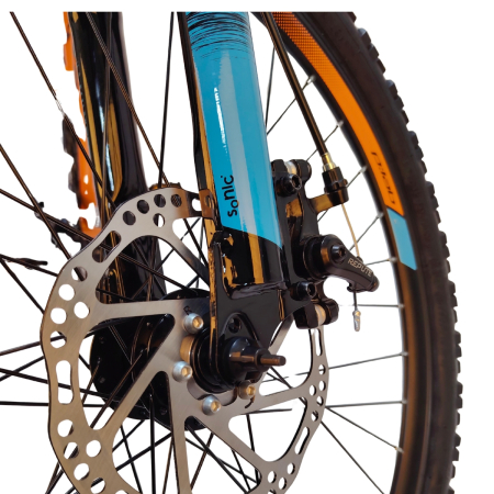 Bicicleta Copii DHS Sonic FS Disc - 24 inch, Portocaliu [4]