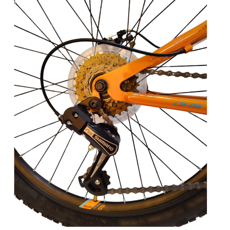 Bicicleta Copii DHS Sonic FS Disc - 24 inch, Portocaliu [3]