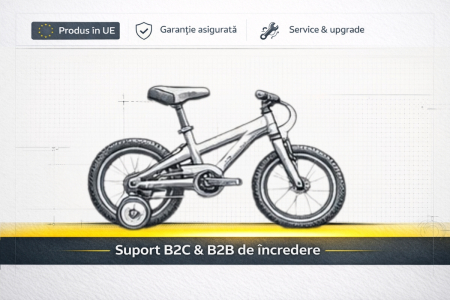 Bicicleta Copii DHS Summer - 12 Inch, Roz/Albastru [4]