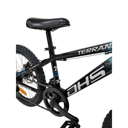 Bicicleta Copii Dhs Terrana 2023, model 2026 - 20 Inch, Negru-Albastru [3]