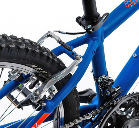 Bicicleta MTB-HT 24" DHS 2423, cadru aluminiu 13", frane V-Brake, 18 viteze, albastru [5]