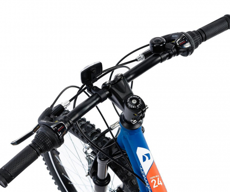 Bicicleta MTB-HT 24" DHS 2423, cadru aluminiu 13", frane V-Brake, 18 viteze, albastru [3]