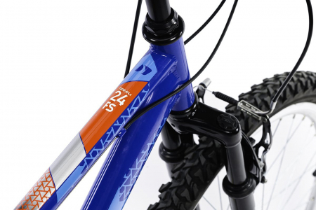 Bicicleta 24" MTB-FS DHS Terrana 2441, cadru otel 16.5", frane V-Brake, 18 viteze, albastru [1]