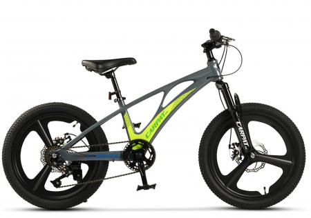 Bicicleta copii 20" MTB-HT CARPAT C20343, jante magneziu, cadru aluminiu 8.5", 7 viteze, varsta 7-10 ani [1]