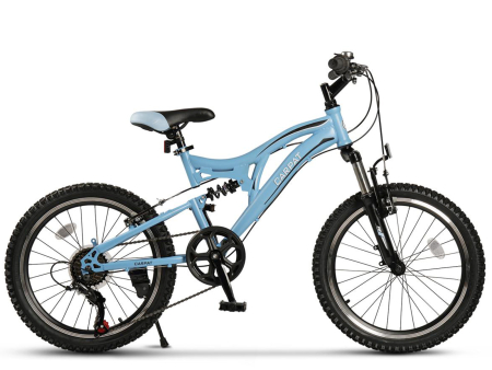 20" (varsta 7-10 ani) - Bicicleta copii MTB-FS 20" CARPAT Alpin 2.0, cadru otel, manete RevoShift, frane V-Brake, 7 viteze, varsta 7-10 ani