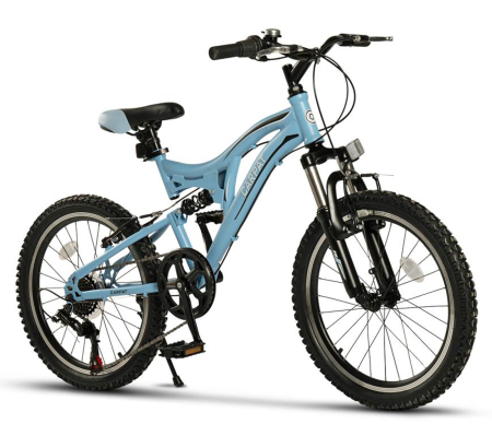Bicicleta copii MTB-FS 20" CARPAT Alpin 2.0, cadru otel, manete RevoShift, frane V-Brake, 7 viteze, varsta 7-10 ani [1]