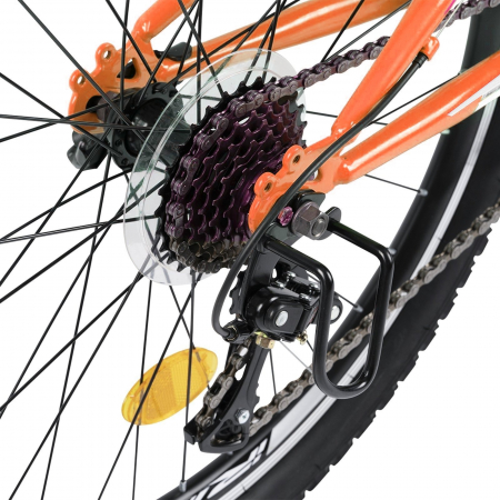 Bicicleta copii MTB-FS 20" RICH Alpin 2.0, cadru otel, manete RevoShift, frane V-Brake, 6 viteze, verde, varsta 7-10 ani [7]