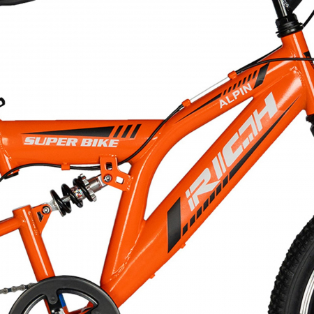 Bicicleta copii MTB-FS 20" RICH Alpin 2.0, cadru otel, manete RevoShift, frane V-Brake, 6 viteze, verde, varsta 7-10 ani [9]