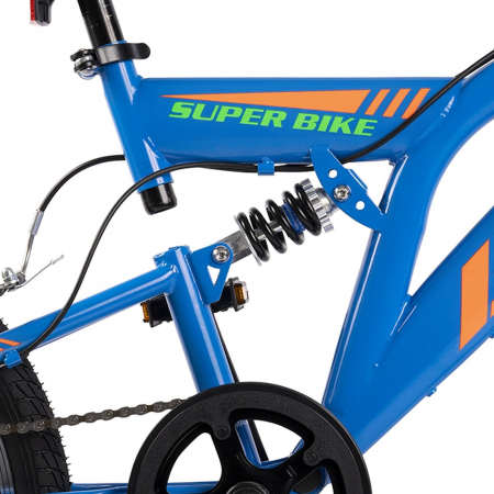 Bicicleta copii MTB-FS 20" RICH Alpin 2.0, cadru otel, manete RevoShift, frane V-Brake, 6 viteze, verde, varsta 7-10 ani [8]