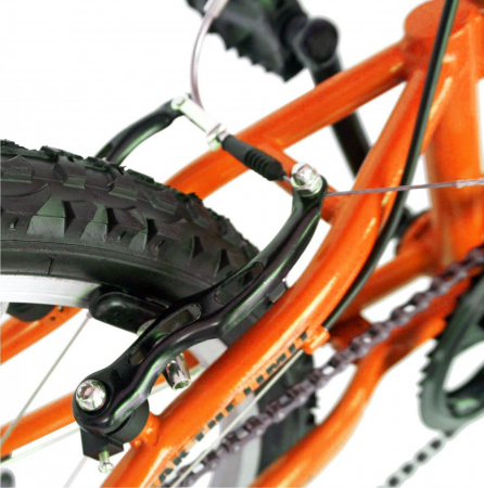 Bicicleta copii MTB-FS 20" RICH Alpin 2.0, cadru otel, manete RevoShift, frane V-Brake, 6 viteze, verde, varsta 7-10 ani [8]