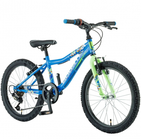 Bicicleta copii 20" POLAR Booster Plasma 200, cadru otel, frane V-Brake, 6 viteze, albastru, varsta 7-10 ani [1]