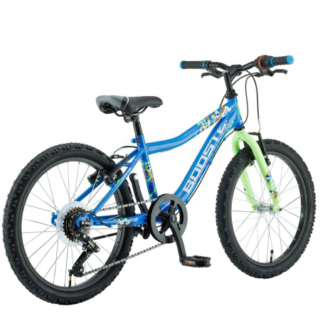 Bicicleta copii 20" POLAR Booster Plasma 200, cadru otel, frane V-Brake, 6 viteze, albastru, varsta 7-10 ani [2]