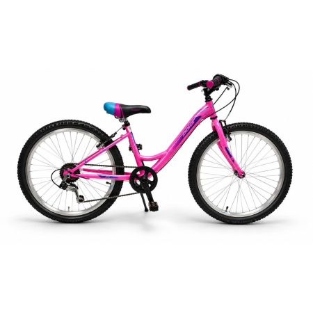 Biciclete Copii - Bicicleta copii Polar Modesty, 24 inch, 6 viteze Shimano, frane V-Brake, Roz
