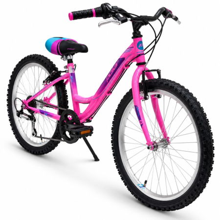 Bicicleta copii Polar Modesty, 24 inch, 6 viteze Shimano, frane V-Brake, Roz [2]