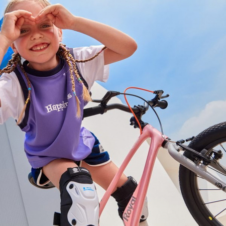 Bicicleta copii 18" ROYAL BABY EZ Space Shark, pedalier detasabil/suport picioare, varsta 5-7 ani [18]