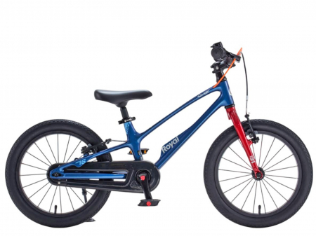18" (varsta 5-7 ani) - Bicicleta copii 18" ROYAL BABY EZ Space Shark, pedalier detasabil/suport picioare, varsta 5-7 ani
