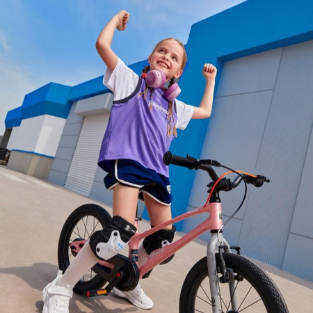 Bicicleta copii 18" ROYAL BABY EZ Space Shark, pedalier detasabil/suport picioare, varsta 5-7 ani [17]